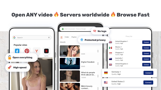 Proxy Browser screenshots