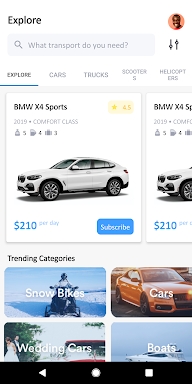 Rent-A-Moti car rental app screenshots