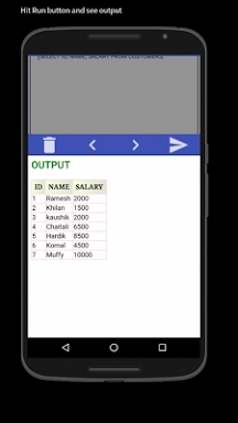 SQL Tutorial screenshots