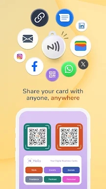 HiHello: Digital Business Card screenshots