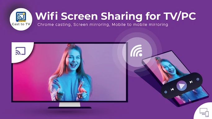 WIFI Screen Share & Cast To TV screenshots