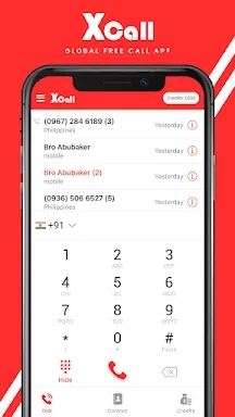 XCall - Global Call App screenshots
