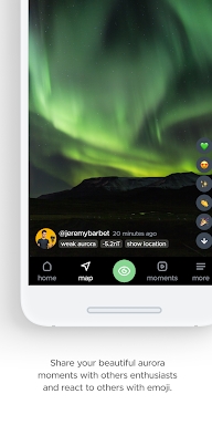 hello aurora: forecast app screenshots
