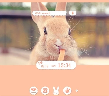 Cute Theme-Rabbit's Lunch- screenshots