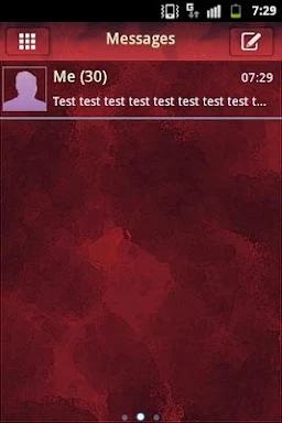 Theme Red GO SMS Pro screenshots