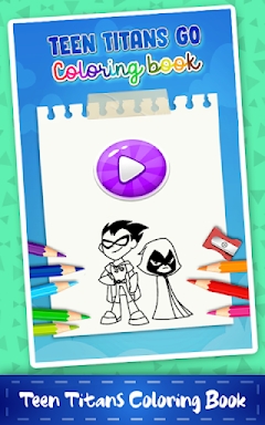 Teen Titans Go Coloring game screenshots