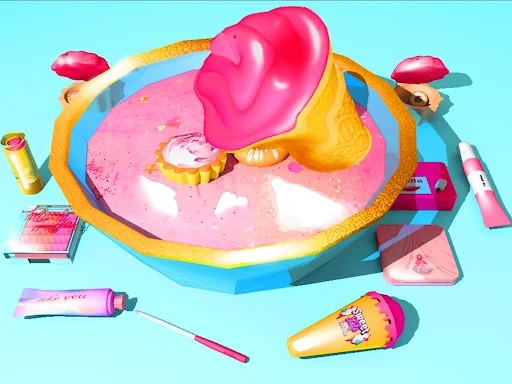 Makeup Slime Fidget Toys Games screenshots