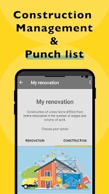 My Renovation Construction app screenshots