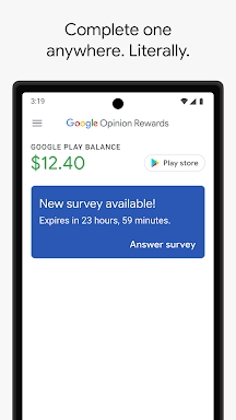 Google Opinion Rewards screenshots