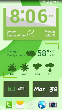 Animated Widgets Clock Weather screenshots