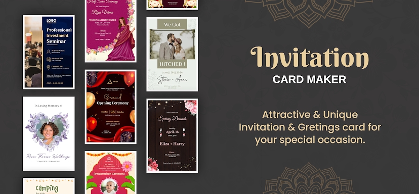 Invitation Maker & Card Maker screenshots