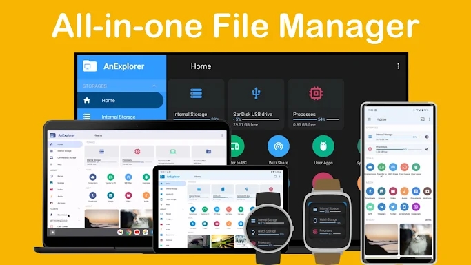 AnExplorer Watch File Manager screenshots