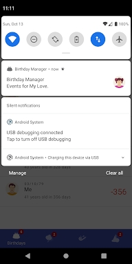 Birthday Manager screenshots