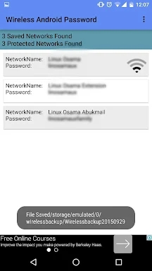 Wifi Password Recovery screenshots