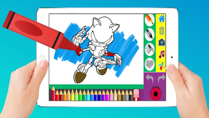 Soni Coloring The Blue Hedgehogs screenshots