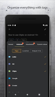 Clipto - Organize Any Data screenshots