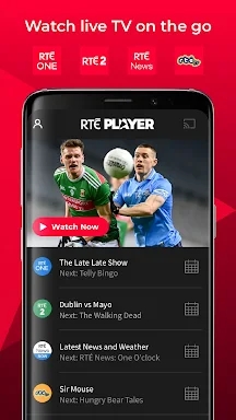 RTÉ Player screenshots
