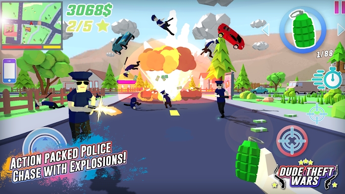 Dude Theft Wars Shooting Games screenshots