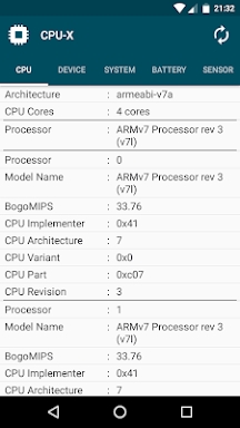 CPU-X screenshots