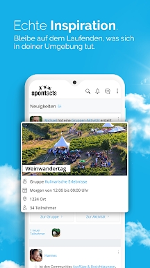 Spontacts Aktivitäten & Events screenshots