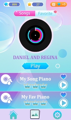Daniel and Regina Piano Tiles screenshots