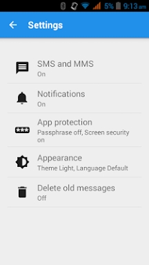 Messaging SMS screenshots