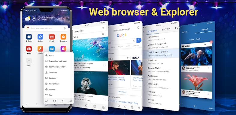 Web Browser & Fast Explorer screenshots