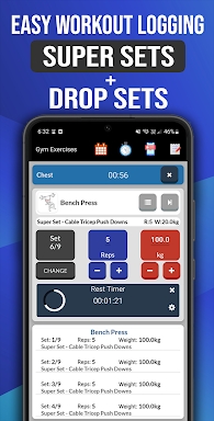 Gym Exercises & Workouts screenshots