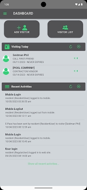 GateHouse® Resident Phone App screenshots