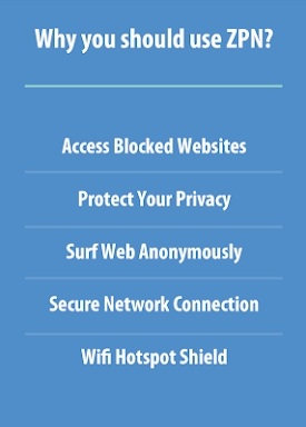 Free VPN Proxy - ZPN screenshots