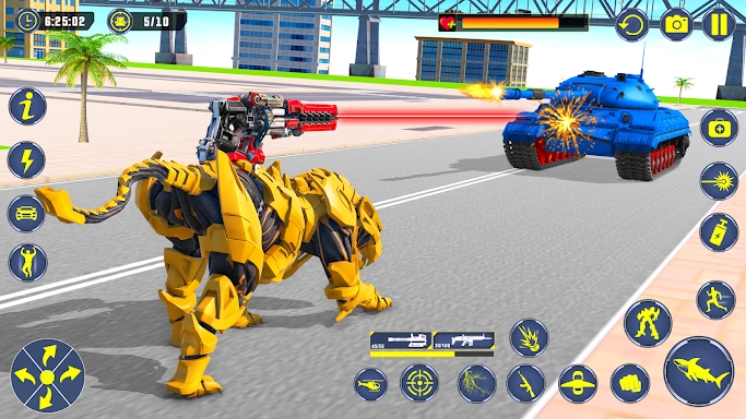 Shark Robot Car Transform Game screenshots