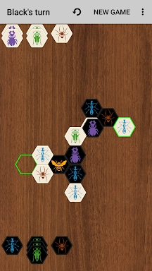 Hive with AI (board game) screenshots