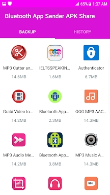 Bluetooth App Sender APK Share screenshots