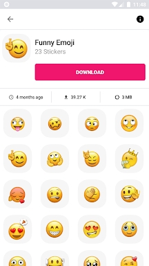 3D Emojis Stickers - WASticker screenshots