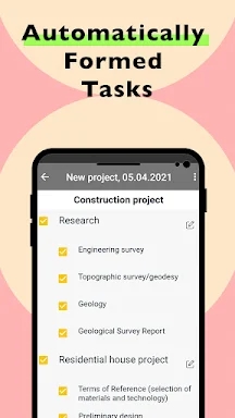 My Renovation Construction app screenshots