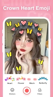 Crown Heart Emoji live Filters screenshots