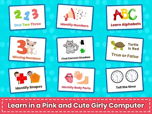 Girls Princess Pink Computer screenshots