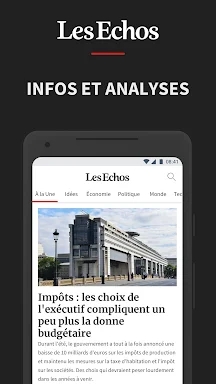 Les Echos, actualités éco screenshots