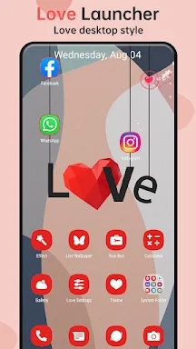 Love Launcher: lovely launcher screenshots
