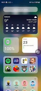 Launcher iOS 16 screenshots