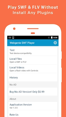 Webgenie SWF & Flash Player screenshots