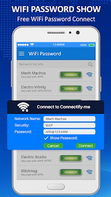 Wifi password show screenshots