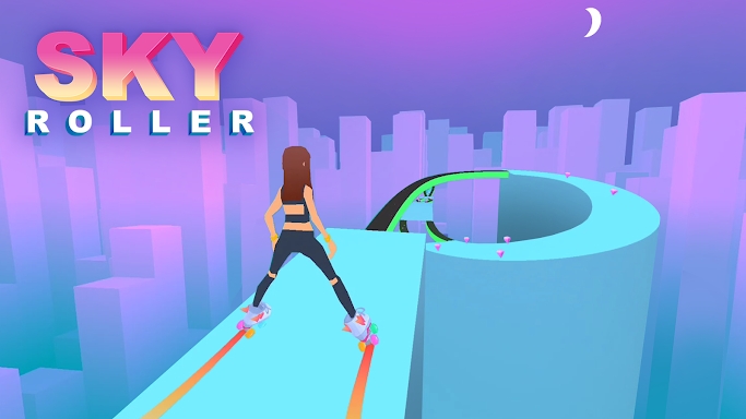 Sky Roller: Rainbow Skating screenshots