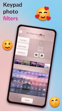 My Photo Keyboard with Emoji screenshots