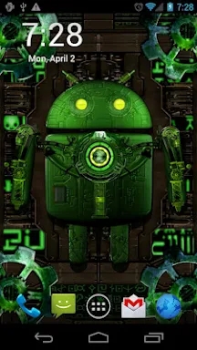 Steampunk Droid Free Wallpaper screenshots