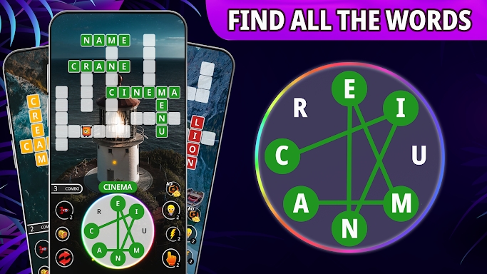 Word connect: word game search screenshots