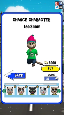 Leo Cat Ice Run - Frozen City screenshots