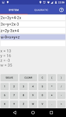 Equation System Solver screenshots
