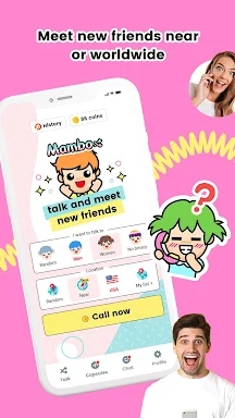 Mambo - Random calls & chat screenshots