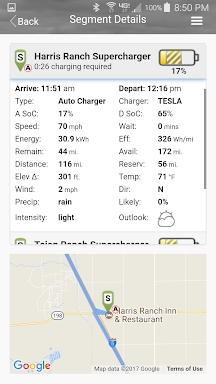 EV Trip Optimizer for Tesla screenshots